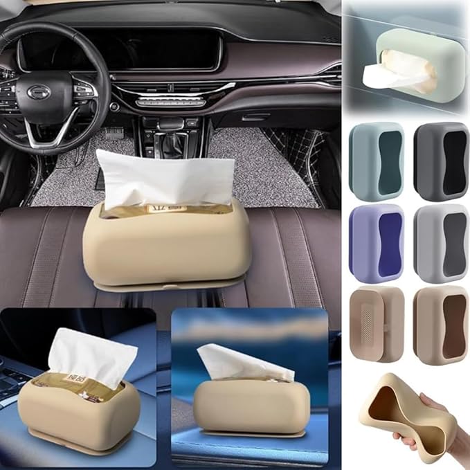 Silicone Tissue Holder Suction Cup Napkin Storage Box