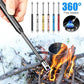 USB Rechargeable Electric LED Display Stick Windproof Lighter with Long Flexible Neck